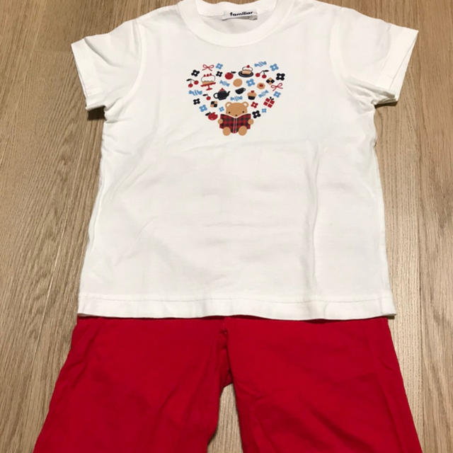 familiar(ファミリア)のファミリア  半袖&ハーフパンツ　パジャマ キッズ/ベビー/マタニティのキッズ服女の子用(90cm~)(パジャマ)の商品写真