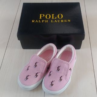 ポロラルフローレン(POLO RALPH LAUREN)のラルフローレン　ベビーシューズ　ピンク(スニーカー)