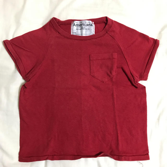 AMERICANA(アメリカーナ)のアメリカーナ　ポケットTシャツ キッズ/ベビー/マタニティのキッズ服女の子用(90cm~)(Tシャツ/カットソー)の商品写真