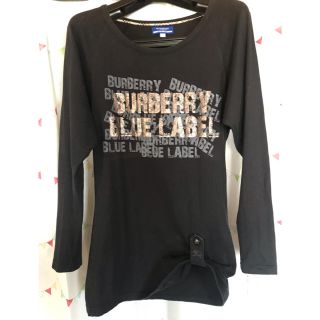 バーバリーブルーレーベル(BURBERRY BLUE LABEL)のバーバリー 長袖Tシャツ サイズ38(Tシャツ(長袖/七分))