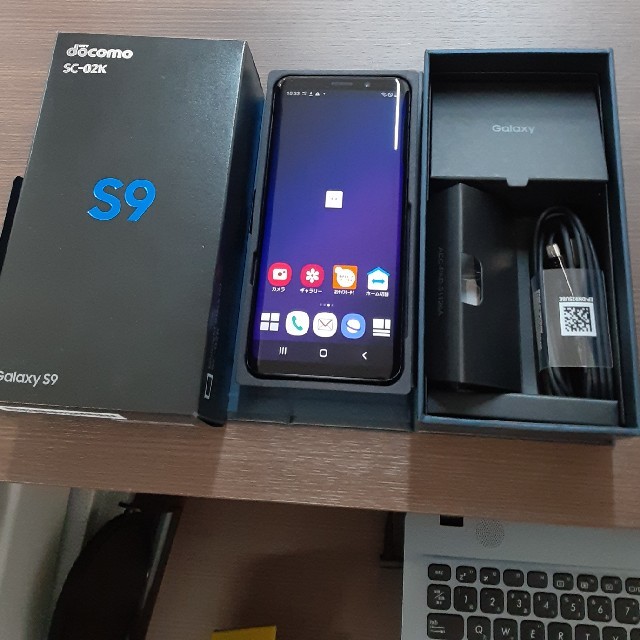 docomo GALAXY S9  sc-02k  判定三角