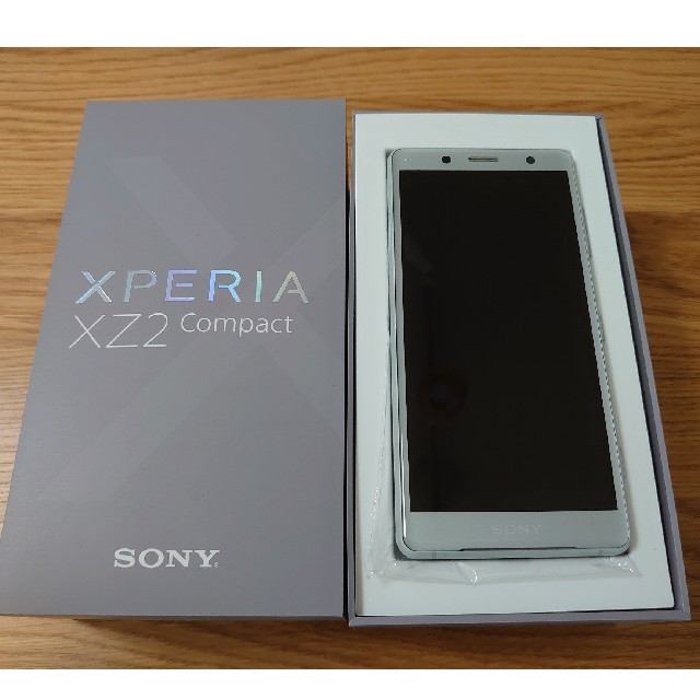 Xperia XZ2 compact 64GB SIMフリー H8324白シルバ