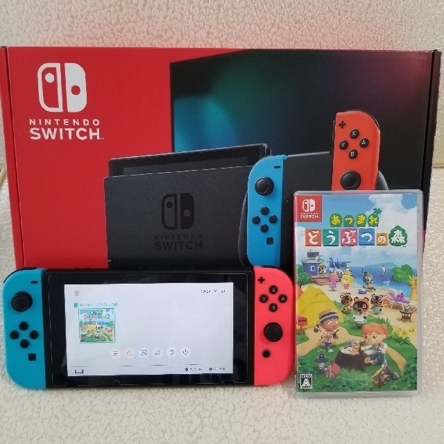 どうぶつの森Nintendo Switch  ネオンブルー　あつまれどうぶつの森ソフト付き