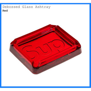 シュプリーム(Supreme)のSupreme debossed glass ashtray 灰皿 赤 red(灰皿)