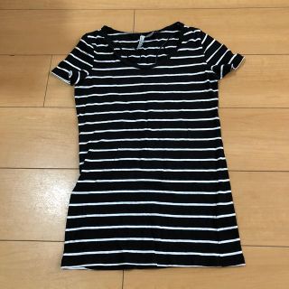 エイチアンドエム(H&M)のH&M ボーダー　カットソー　XS(カットソー(長袖/七分))