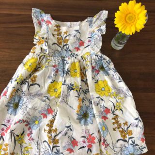 ギャップキッズ(GAP Kids)のgap 花柄ワンピース100㌢(ワンピース)