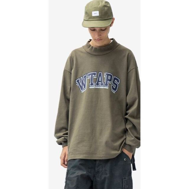 WTAPS 20AW COLLEGE MOCK NECK オリーブ L