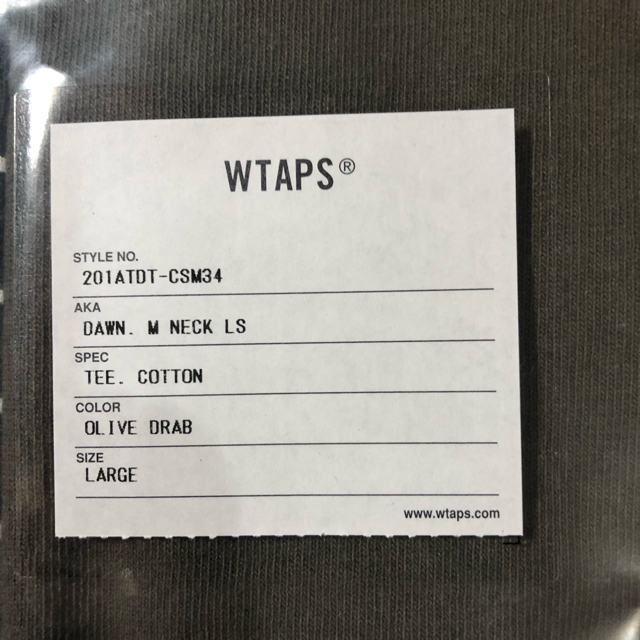 L 20SS WTAPS DAWN. MOCK NECK LS / TEE. C - www.edxconsultores.com.br