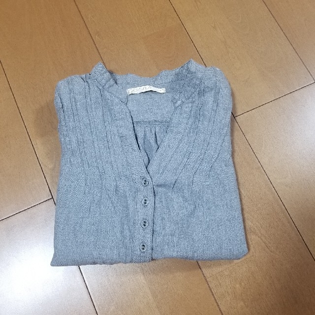 ikka(イッカ)のIKKA◎ノーカラーシャツ レディースのトップス(シャツ/ブラウス(長袖/七分))の商品写真