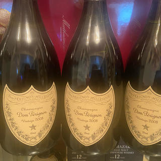 ドンペリニヨン(Dom Pérignon)のドンペリヨン2008３セット箱なし(シャンパン/スパークリングワイン)
