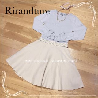 リランドチュール(Rirandture)の15SS パールベルトツイードスカート(ミニスカート)