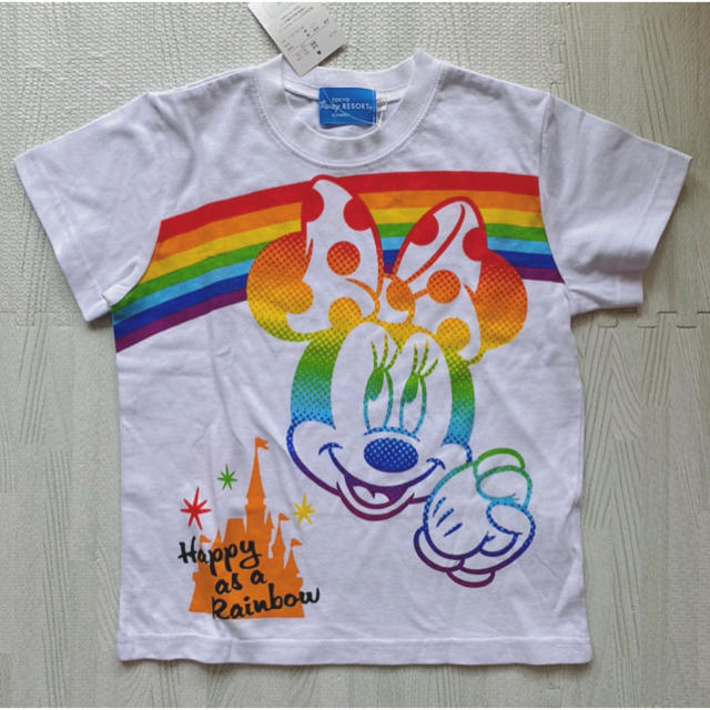 Disney(ディズニー)のディズニー Tシャツ レインボー 110 キッズ/ベビー/マタニティのキッズ服女の子用(90cm~)(Tシャツ/カットソー)の商品写真