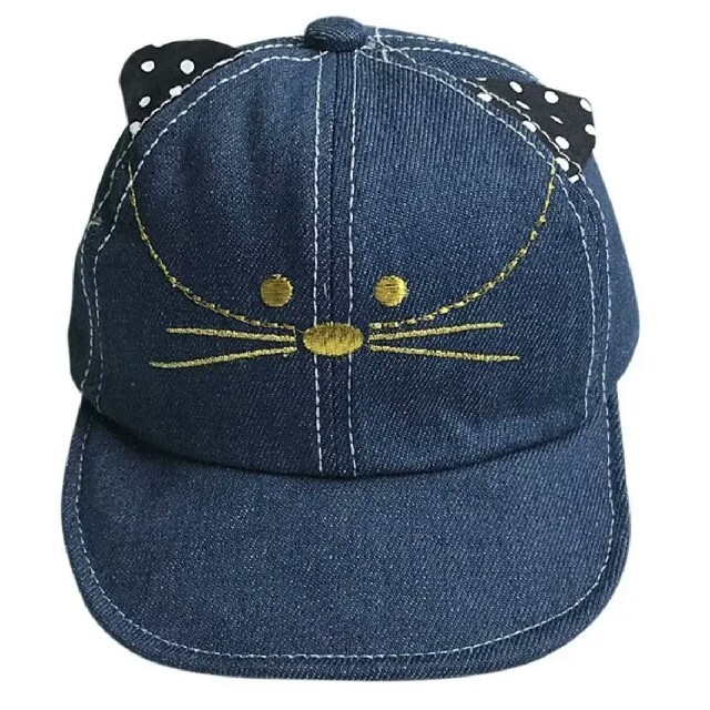 【新品】ねこの帽子 キッズ/ベビー/マタニティのこども用ファッション小物(帽子)の商品写真