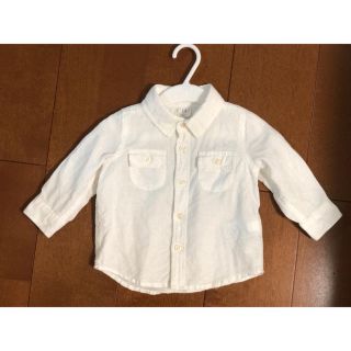 ベビーギャップ(babyGAP)の白シャツ(シャツ/カットソー)