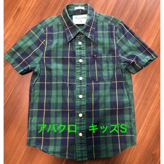 アバクロンビーアンドフィッチ(Abercrombie&Fitch)のアバクロ　半袖シャツ　キッズS(Tシャツ/カットソー)