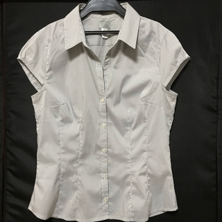 エイチアンドエム(H&M)のH&M ストライプシャツ(Tシャツ(半袖/袖なし))