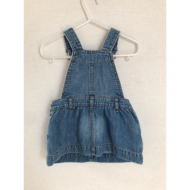 babyGAP(ベビーギャップ)のbabyGAPデニムサロペットスカート　70 キッズ/ベビー/マタニティのベビー服(~85cm)(ワンピース)の商品写真