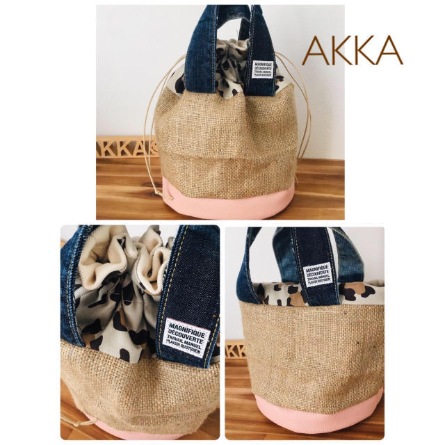 NEW✴︎2WAY 丸底Summer巾着bag by.AKKA