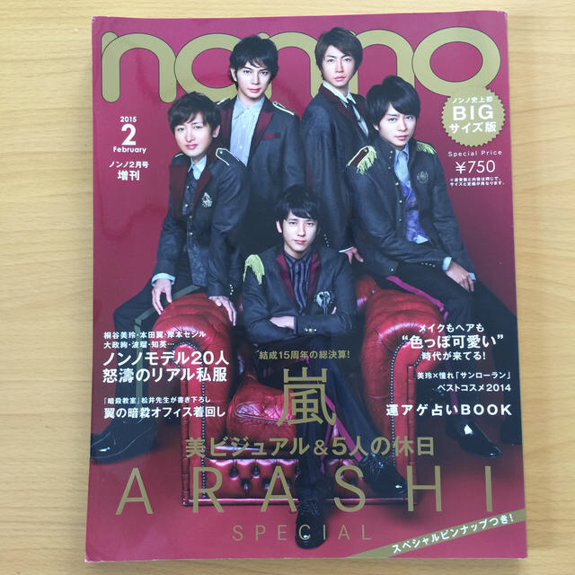 嵐 - 嵐 non-no(ノンノ) 2015年 02月号増刊 BIGサイズ版+切抜きの通販