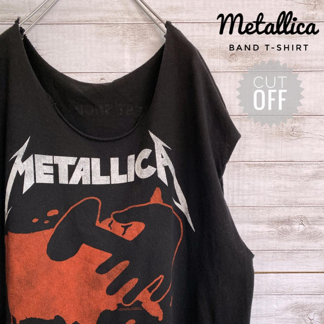 公式・美品】メタリカ/METALLICA カットオフTシャツ ノースリーブ - T