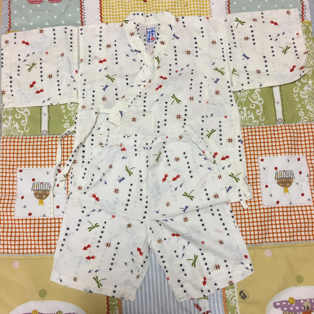 mikihouse(ミキハウス)のミキハウス 甚平 120 キッズ/ベビー/マタニティのキッズ服男の子用(90cm~)(甚平/浴衣)の商品写真