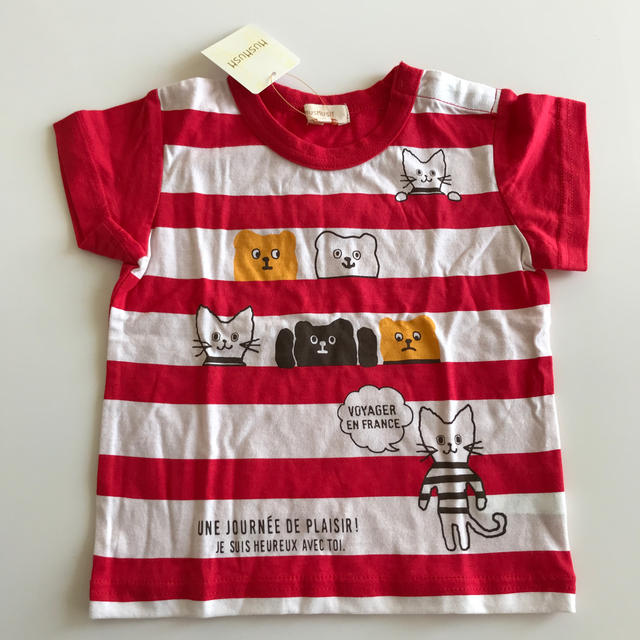 HusHush(ハッシュアッシュ)の新品未使用★Tシャツ　size90 キッズ/ベビー/マタニティのキッズ服女の子用(90cm~)(Tシャツ/カットソー)の商品写真