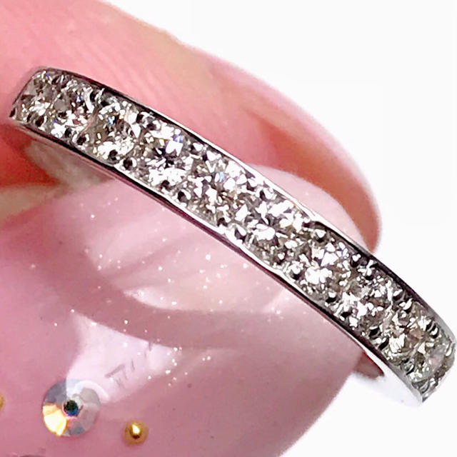 天然ダイヤモンド　0.30ct  PT900 ピンキーリング レディースのアクセサリー(リング(指輪))の商品写真