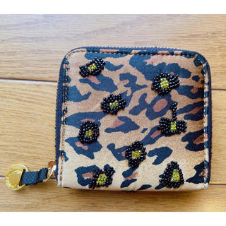 ビューティアンドユースユナイテッドアローズ(BEAUTY&YOUTH UNITED ARROWS)の新品　Soareak セレクトショップ　刺繍　レオパード　カードケース　財布(財布)