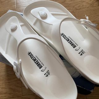 ビルケンシュトック(BIRKENSTOCK)のBIRKENSTOCKサンダル26.5白(サンダル)