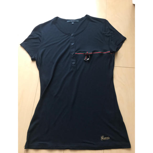 Gucci(グッチ)のGUCCI＊レディースTシャツ＊M＊ブラック レディースのトップス(カットソー(半袖/袖なし))の商品写真