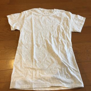 ギルタン(GILDAN)のGILDAN ポケットTシャツ グレー Sサイズ 美品 メンズ(Tシャツ/カットソー(半袖/袖なし))