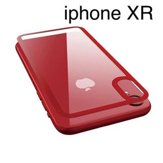 iPhone XR 用 背面フルカバー　ガラスフィルム 背面保護 レッド(保護フィルム)