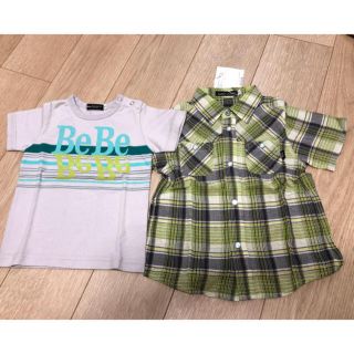 ベベ(BeBe)の【新品】Bebe Tシャツ・シャツ2点セット 90(Tシャツ/カットソー)