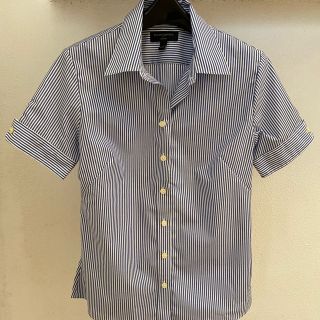 バナナリパブリック(Banana Republic)のBANANA REPUBLIC ストレッチ　シワになりずらい　半袖　シャツ(シャツ/ブラウス(半袖/袖なし))