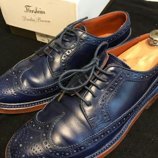 ダッキーブラウン(DUCKIE BROWN)のflorsheim by Duckie Brown  青　革靴(ドレス/ビジネス)