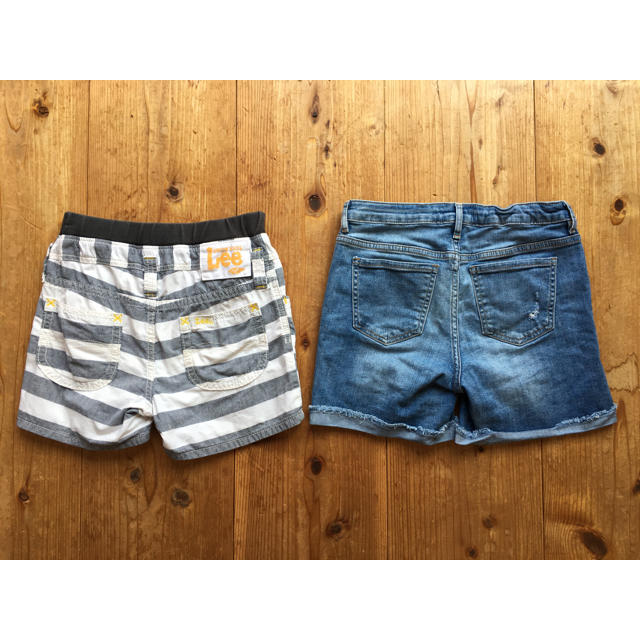 Lee(リー)の【USED150】GAP LEE ショートパンツ 2枚セットで キッズ/ベビー/マタニティのキッズ服女の子用(90cm~)(パンツ/スパッツ)の商品写真