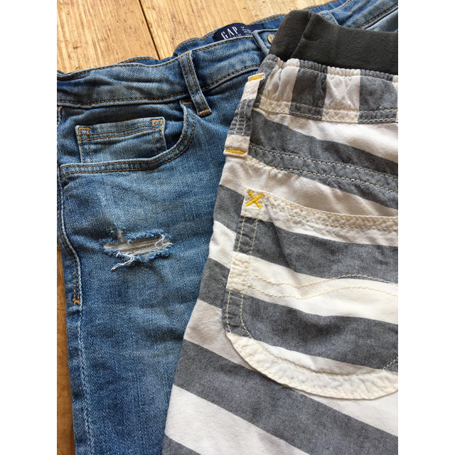 Lee(リー)の【USED150】GAP LEE ショートパンツ 2枚セットで キッズ/ベビー/マタニティのキッズ服女の子用(90cm~)(パンツ/スパッツ)の商品写真