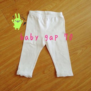 ギャップ(GAP)のgap 裾レース レギンス ナチュラル♥(その他)