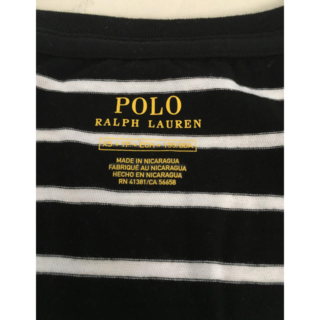 POLO RALPH LAUREN(ポロラルフローレン)の新品、未使用 ポロラルフローレン ボーダー Tシャツ 黒白 レディースのトップス(Tシャツ(半袖/袖なし))の商品写真