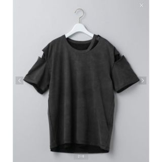 ビューティアンドユースユナイテッドアローズ(BEAUTY&YOUTH UNITED ARROWS)の【タグ付き 試着のみ】PERVERZE×6(ROKU) ダブルスリットTシャツ(Tシャツ(半袖/袖なし))