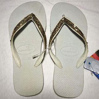 ハワイアナス(havaianas)の★havaianas ゴールドメッシュビーチサンダル★(ビーチサンダル)