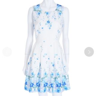 マーキュリーデュオ 花柄ワンピース ひざ丈ワンピース(レディース マーキュリーデュオ 花柄ワンピース ひざ丈ワンピース(レディース