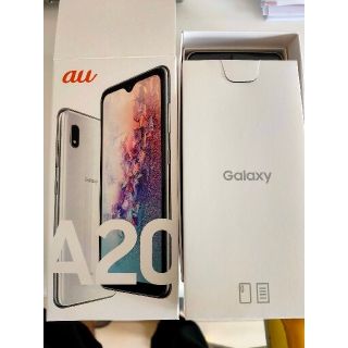 ギャラクシー(Galaxy)の新品未使用　GALAXY A20 白　simフリー(スマートフォン本体)