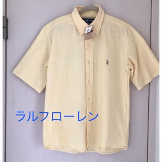 ラルフローレン(Ralph Lauren)のラルフローレン  半袖シャツ イエロー美品(シャツ/ブラウス(半袖/袖なし))