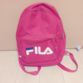 スピンズ(SPINNS)のFILA リュック ピンク スピンズ(リュック/バックパック)