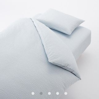 ムジルシリョウヒン(MUJI (無印良品))の🌿ねこるぎー様専用🌿綿サッカー織掛け布団カバー/シングルサイズ(シーツ/カバー)