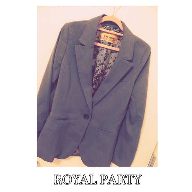 ROYAL PARTY(ロイヤルパーティー)のROYAL PARTY♡グレージャケット レディースのジャケット/アウター(テーラードジャケット)の商品写真