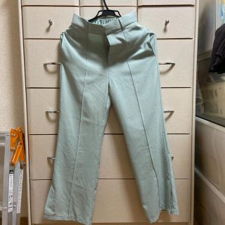 ダブルクローゼット(w closet)のwcloset パンツ　ワイドパンツ　水色　新品　未使用(カジュアルパンツ)