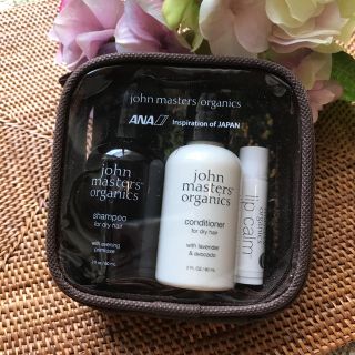 ジョンマスターオーガニック(John Masters Organics)の☆ANA☆ジョンマスターシャンプー&トリートメント&リップ セット(サンプル/トライアルキット)