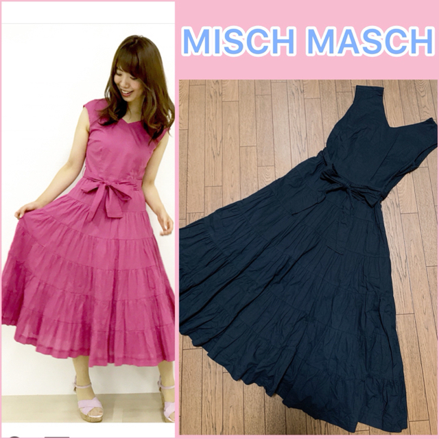 MISCH MASCH(ミッシュマッシュ)のMISCH MASCH♡ティアードクリンクルワンピース レディースのワンピース(ロングワンピース/マキシワンピース)の商品写真